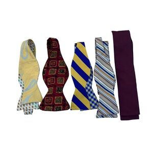 Assorted Bow Ties Collection VTG Silk Designer Brands